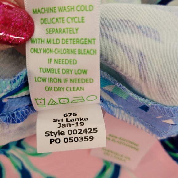 Lilly Pulitzer Womens Faye Floral Mini Skort Size 2 Multicolor Resortwear NWT - Picture 9 of 9